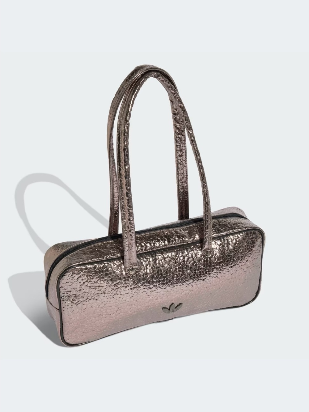 adidas Metallic Rose Gold Barrel Shoulder Bag